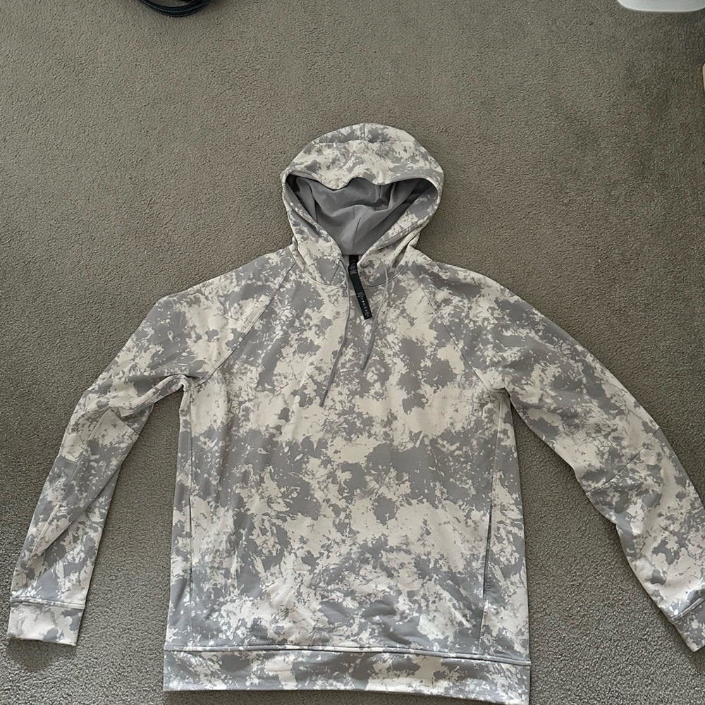 Lululemon Gray and White Camouflage Hoodie